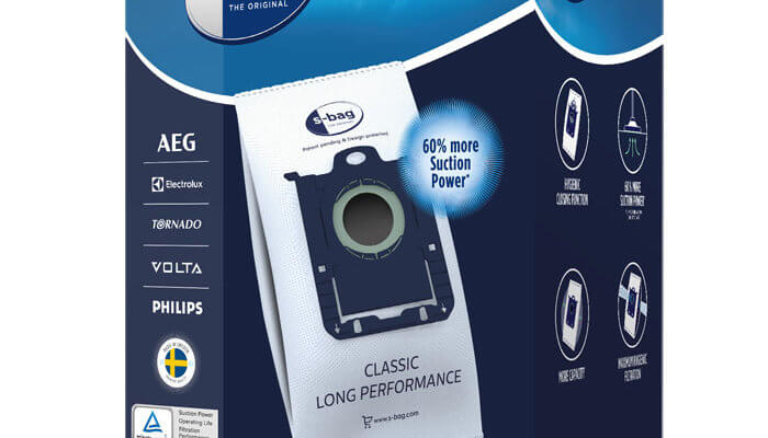 s-bag® Classic Long Performance tolmukotid 12tk Electrolux E201SM