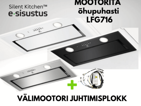 Electrolux 54cm H2H mootorita õhupuhasti LFG716i AC/EC välimootori juhtimisplokiga