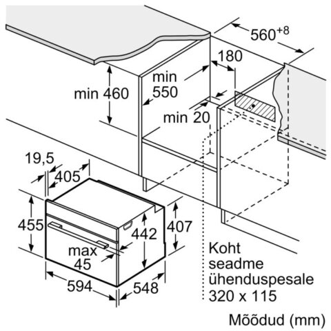 Bosch mikrolainefunktsiooni ja pürolüüsiga kompaktahi CMG8764C7