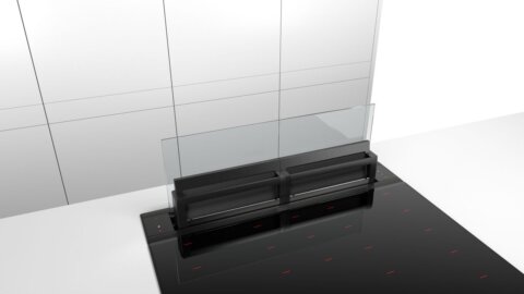 Bosch Serie 8 allatõmbega köögiõhupuhasti 80 cm selge klaas