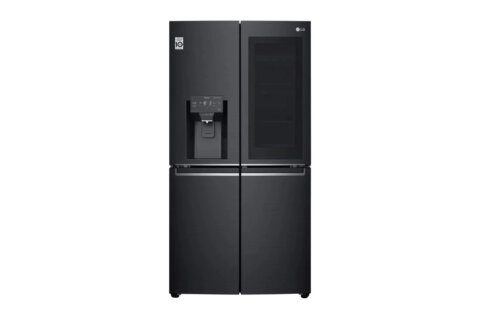 LG Side-By-Side InstaView Door-in-Door® jäämasinaga must külmik