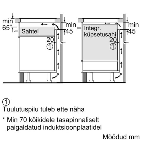 NEFF FlexInduction induktsioonpliidiplaat 80 cm T58TS21N0