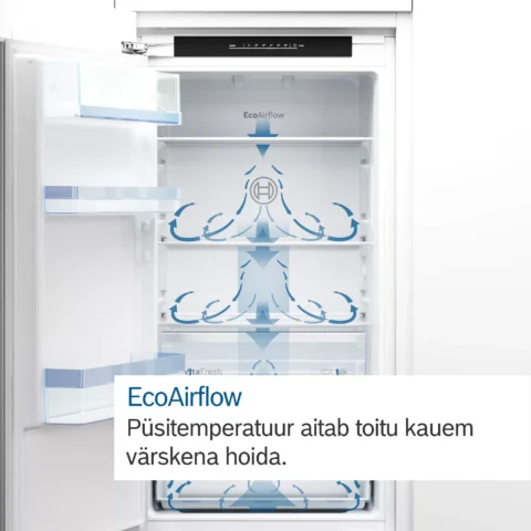 Bosch valge eraldiseisev külmik-sügavkülmik EcoAirFlow KIN86VSE0