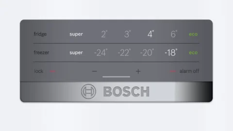 Bosch valge eraldiseisev külmik-sügavkülmik VitaFresh KGN397WER
