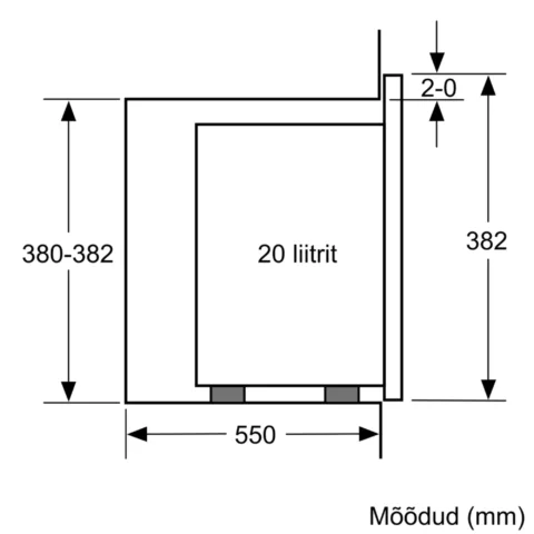Bosch integreeritav roostevaba mikrolaineahi BEL520MS0