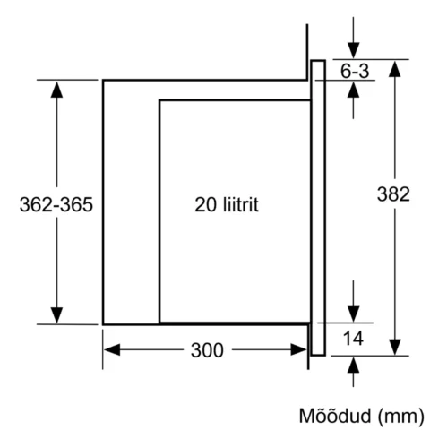 Bosch integreeritav roostevaba mikrolaineahi BEL520MS0