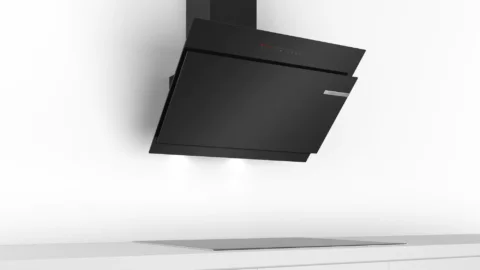 Bosch seinale paigaldatav köögiõhupuhasti 90 cm must DWK98JQ66