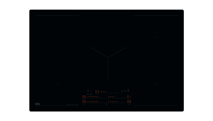 AEG 80cm SenseBoil integreeritav Hob2Hood induktsioonpliit NIK85M30IB