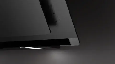 Küppersbusch seinapealne õhupuhastaja matt must klaas L80cm