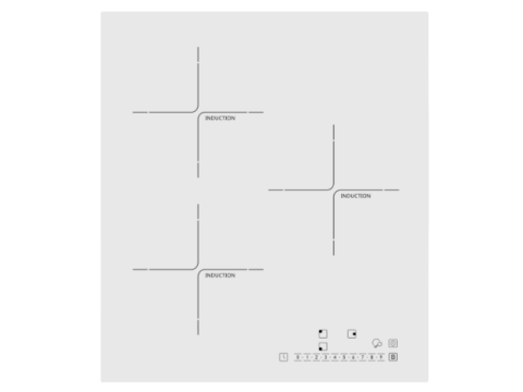 Schlosser valge 45cm induktsioonplaat Starkke PI403S1CW