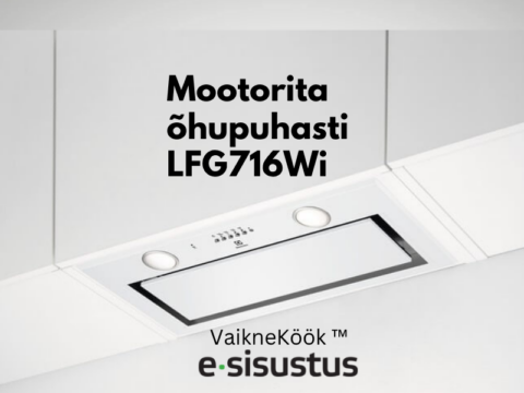 Electrolux mootorita kappi paigaldatav Hob2Hood 54cm õhupuhasti LFG716Wi