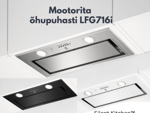 Electrolux mootorita kappi paigaldatav H2H 54cm õhupuhasti (must, valge, rv) LFG716Ri