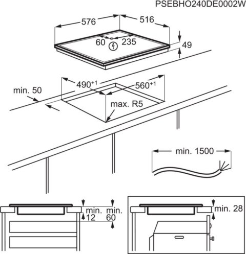 AEG 60cm MultipleBridge induktsioonplaat TO64IM00XB - Image 8