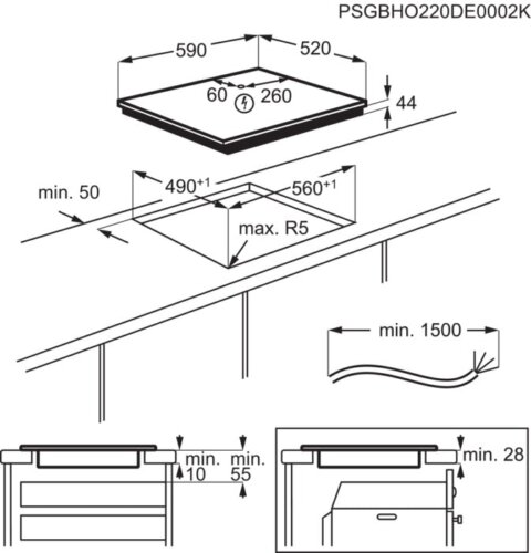 AEG 60cm PowerBoost induktsioonplaat TO64IM00FB - Image 8
