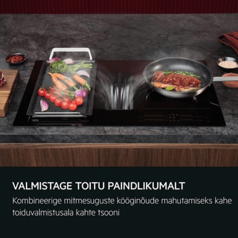 AEG H2H 83cm pliidiplaat õhupuhastiga SenseFry TH84CC23CZ