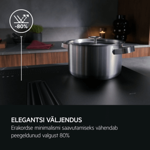 AEG H2H 83cm pliidiplaat õhupuhastiga SenseFry TH84CC23CZ