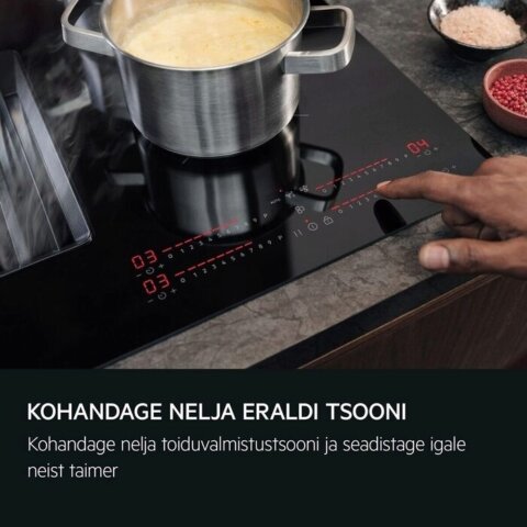 AEG Must H2H 80cm pliidiplaat-õhupuhasti eXtractor NCH84B03AB