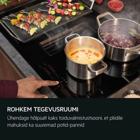 AEG Must H2H 80cm pliidiplaat-õhupuhasti eXtractor NCH84B03AB