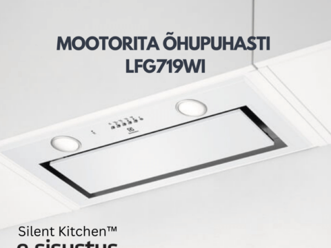Electrolux mootorita kappi paigaldatav Hob2Hood 80cm õhupuhasti LFG719WI