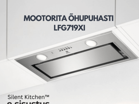 Electrolux mootorita 80cm kappi paigaldatav Hob2Hood õhupuhasti LFG719Xi