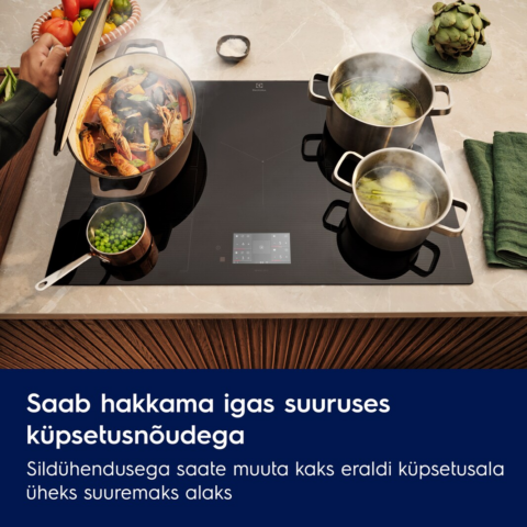 Electrolux Induktsioonpliidiplaat 80 cm SensePro Hob2Hood-funktsiooniga EIS8959