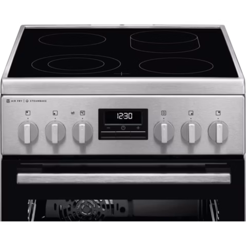 Electrolux must 50cm keraamiline elektripliit SteamBake LKR564255X - Image 5