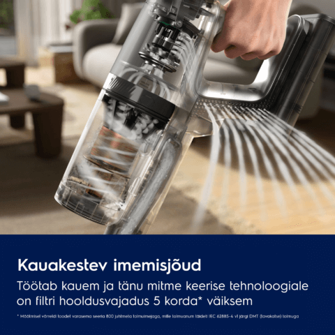Electrolux juhtmevaba tolmuimeja Hygienic UV 800 Seeria EP83HB25UV