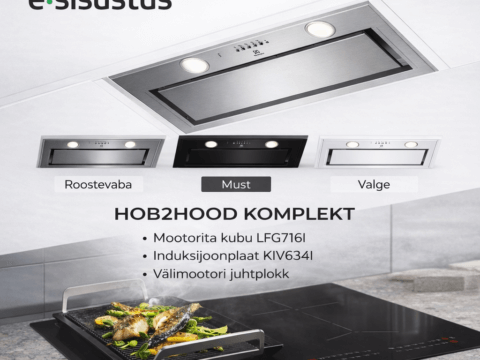 Välimootori juhtimisega H2H Electrolux komplekt: kubu LFG716i + pliidiplaat KIV634I + välimootori juhtimisplokk