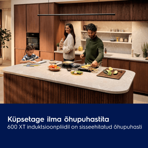 Electrolux Pliidiplaat õhupuhasti 80 cm SaphirMatt® Bridge Hob2Hood'iga ECC83443CZ