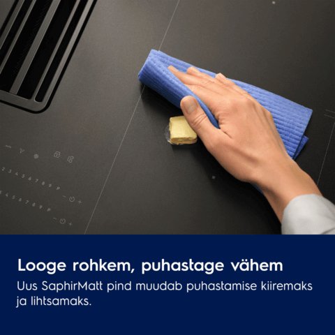 Electrolux Pliidiplaat õhupuhasti 80 cm SaphirMatt® Bridge Hob2Hood'iga ECC83443CZ