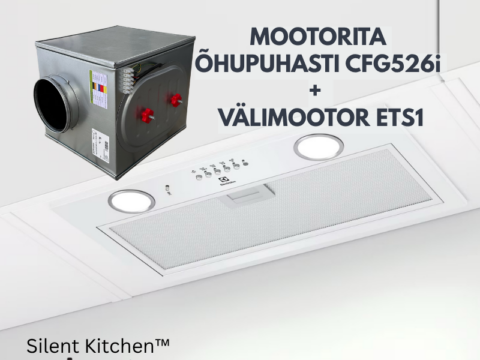 Electrolux mootorita H2H SLIM õhupuhasti CFG526i + välimootor ETS1 - Valge