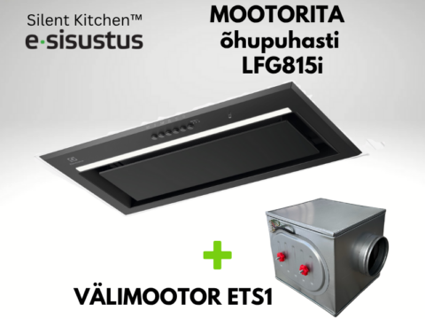 Electrolux mootorita H2H õhupuhasti LFG815i + välimootor ETS1 - matt must