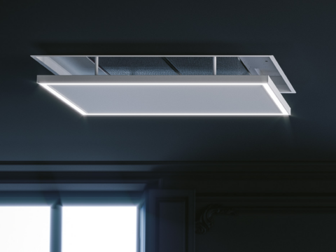 Õhupuhasti Pando E-219 – valge email & klaas