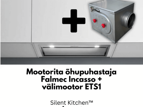 Falmec integreeritav õhupuhasti Incasso 53 cm ilma mootorita + välimootor ETS1