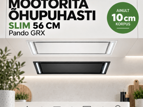 Pando GRX SLIM 56 cm mootorita õhupuhasti välimootorile – E-sisustuse erilahendus